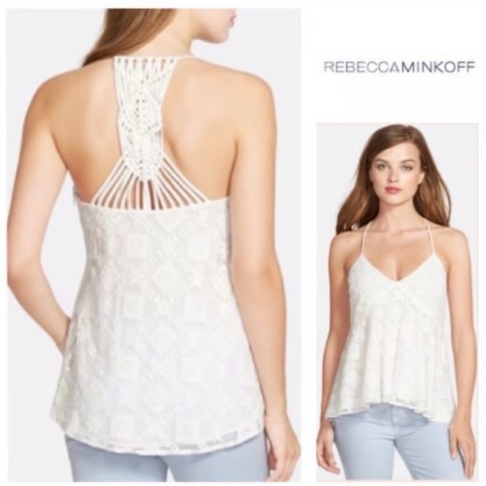 Rebecca Minkoff Cream Lace Camisole